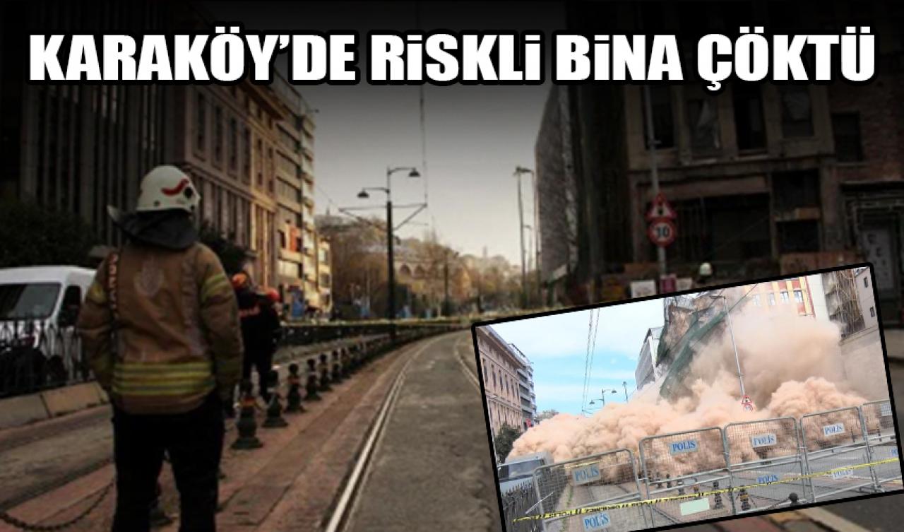 Beyoğlu'nda 5 katlı bina çöktü