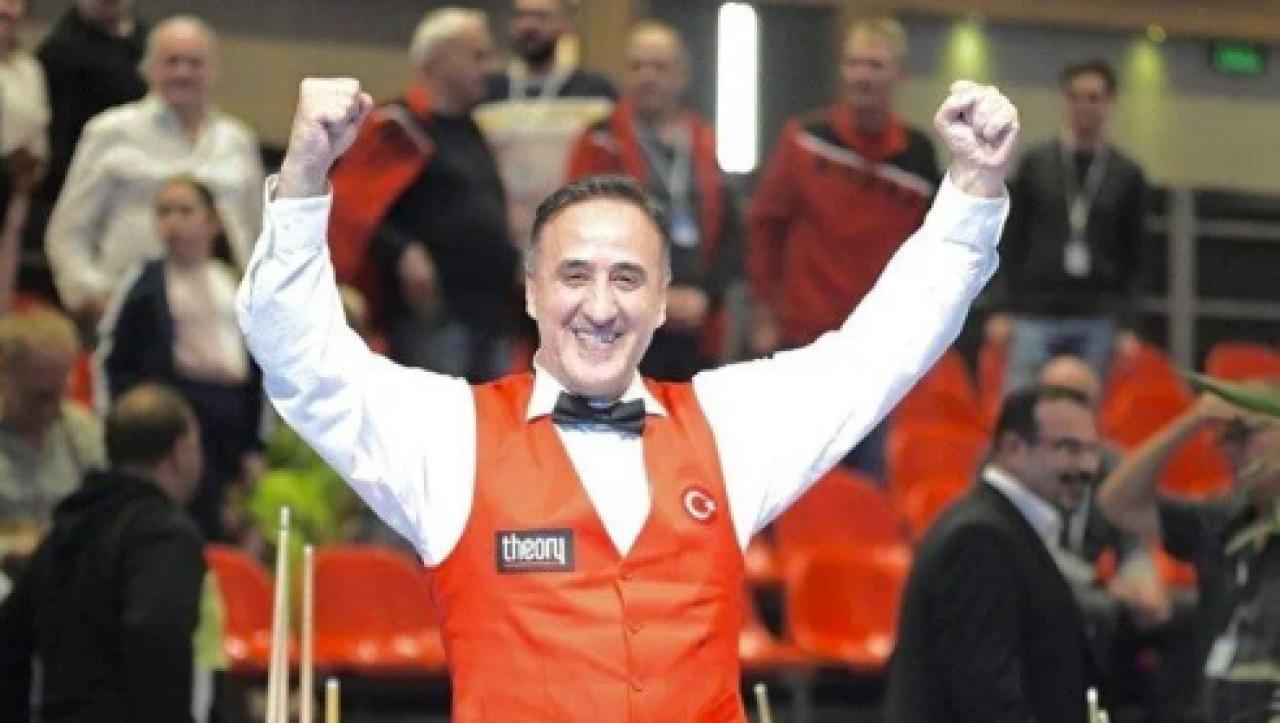 Avrupa Bilardo Şampiyonası’nda Hacı Arap Yaman’dan altın madalya