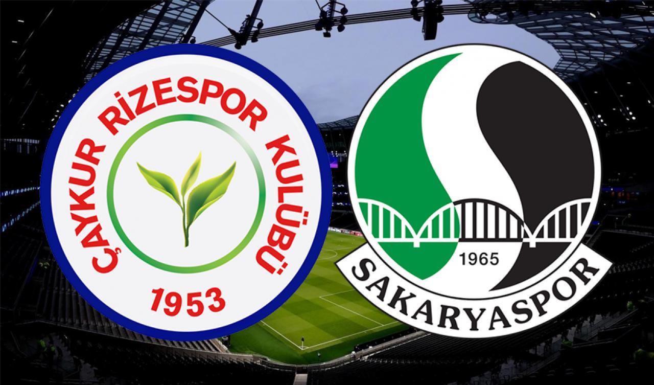 Çaykur Rizespor Sakaryaspor maçı canlı izle