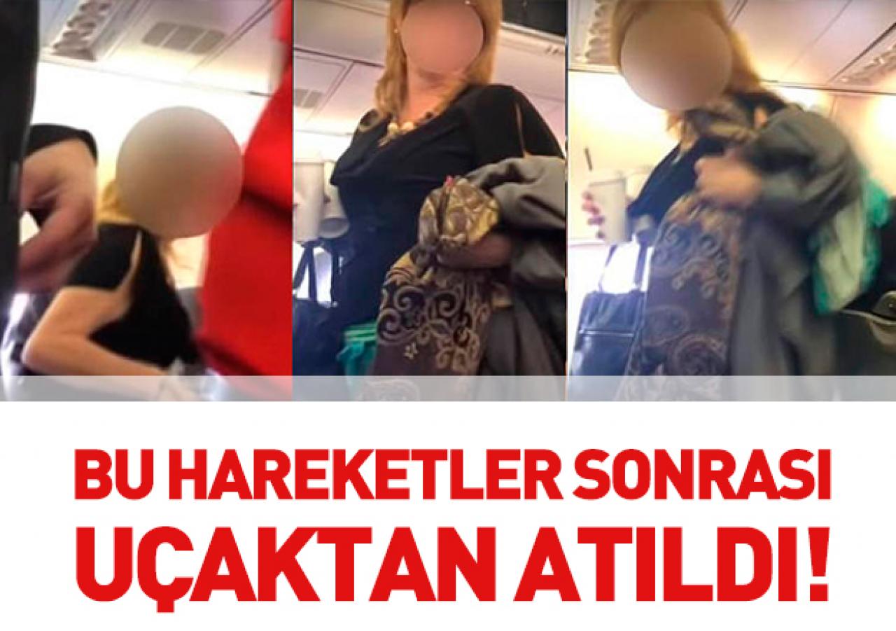 Irkçı hareketler kadın yolcuıyu uçaktan attırdı