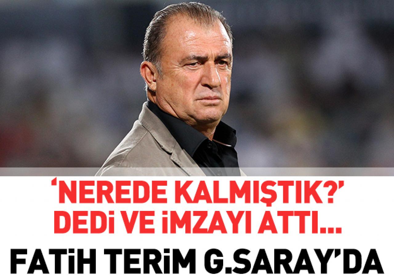 Fatih Terim 4. kez Galatasaray'da