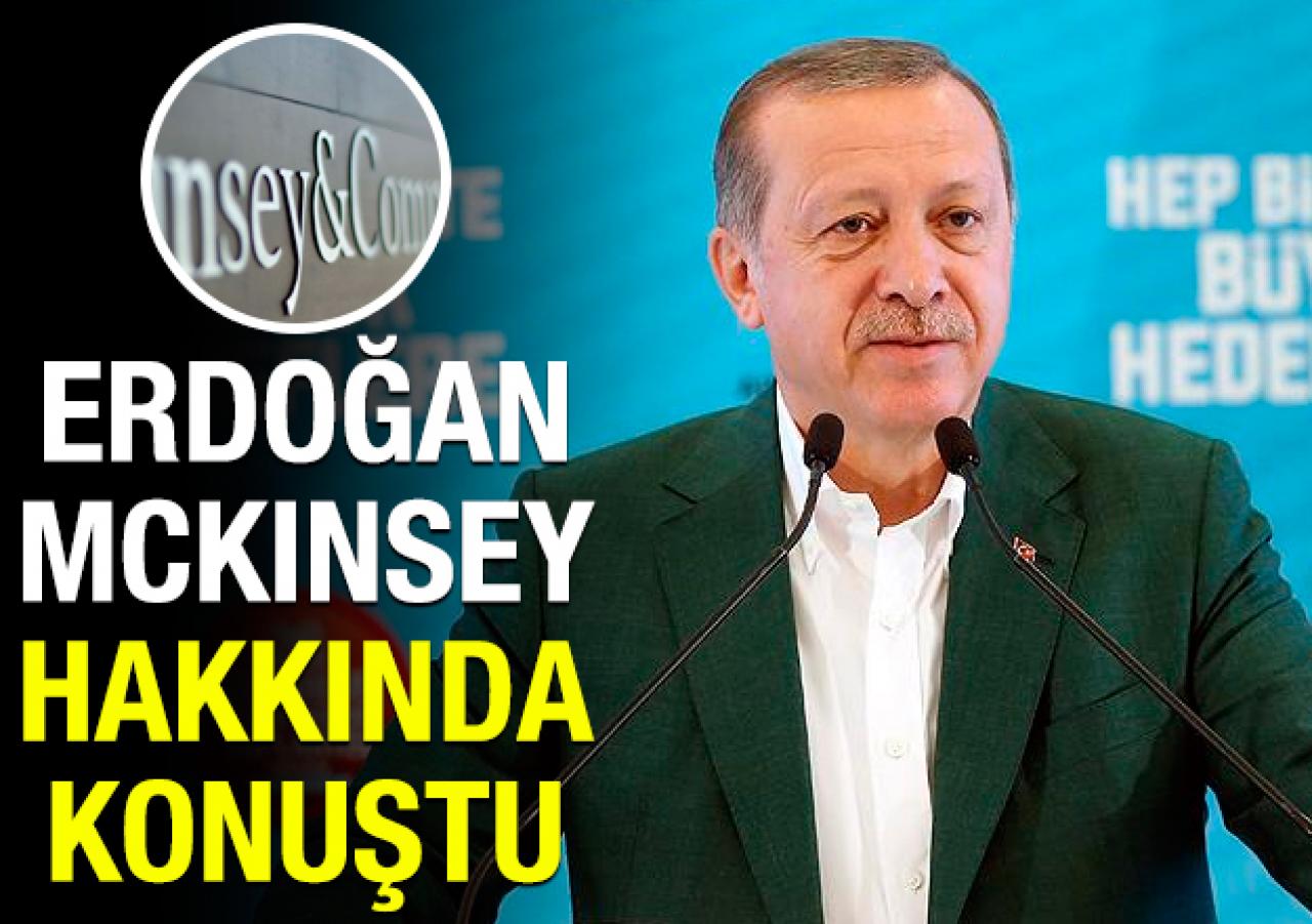 Erdoğan'dan McKinsey açıklaması