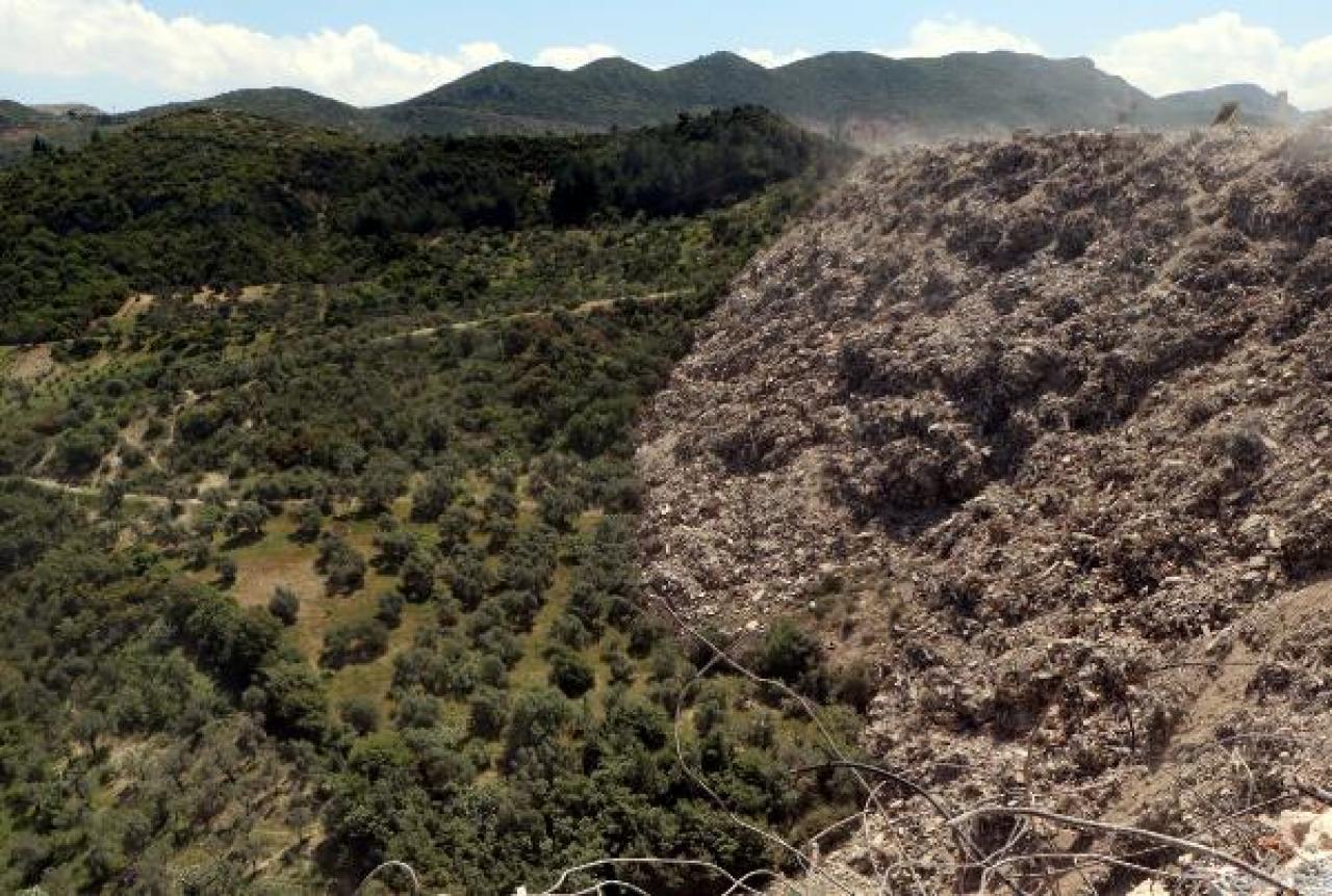 Hatay’da molozların döküldüğü zeytinlik ve orman zarar gördü