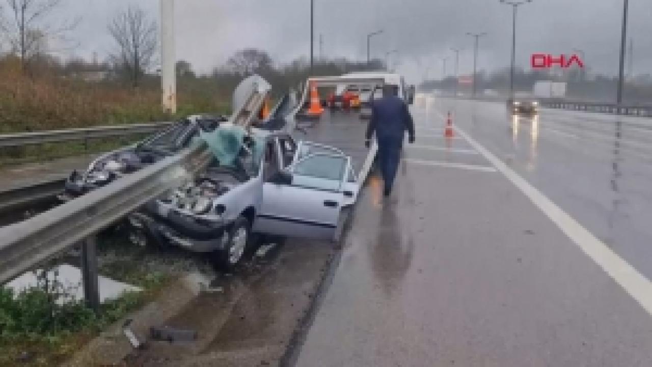 Kocaeli'nde TEM yolunda büyük kaza!