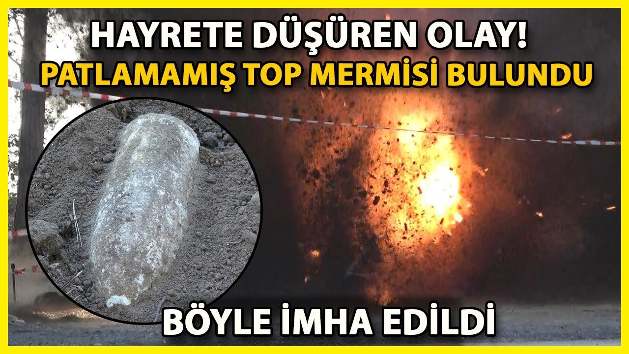 Çanakkale Savaşı'ndan Kalma Patlamamış Top Mermisi Bulundu