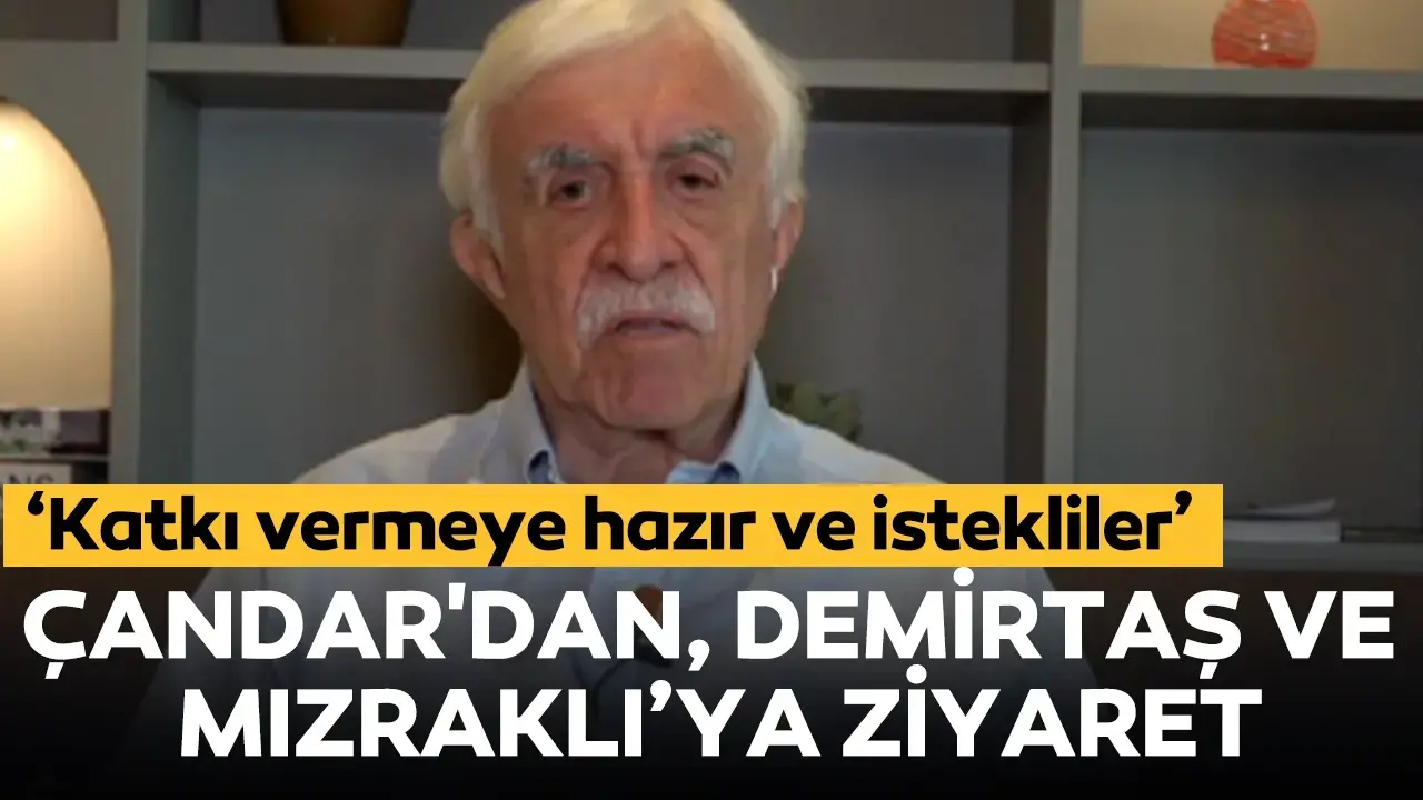 Cengiz Çandar'dan Selahattin Demirtaş ve Selçuk Mızraklı'ya ziyaret: 'Olumlu katkı vermeye hazırlar'