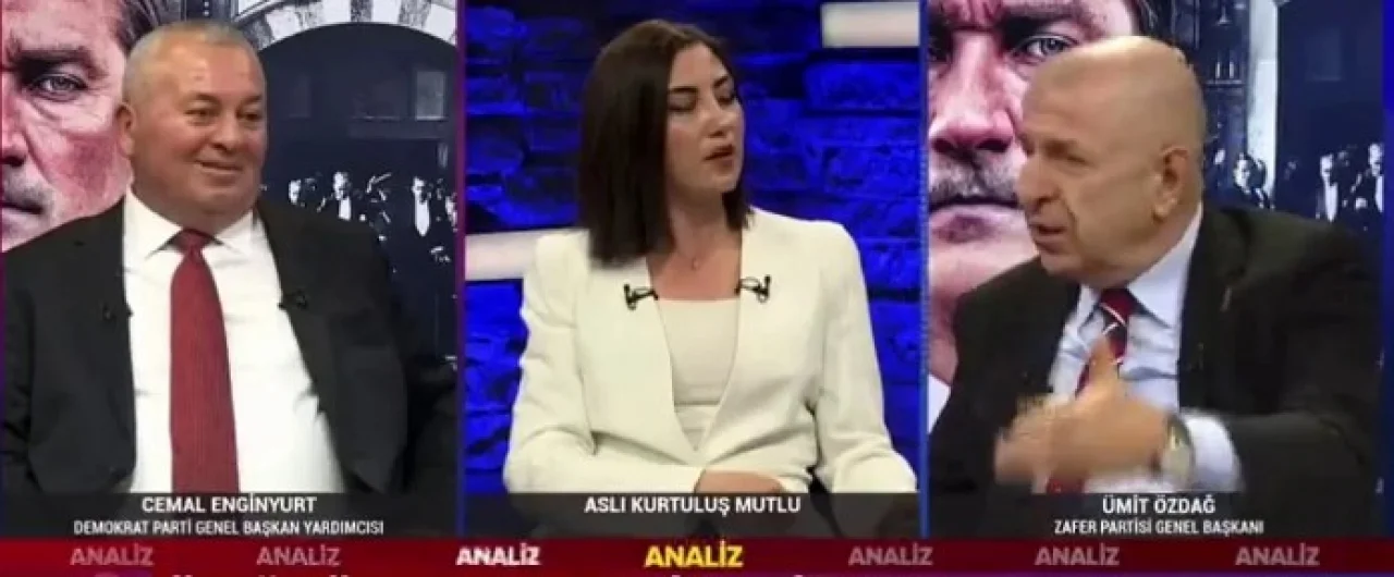 Ümit Özdağ, Sözcü TV Yayınını Terk Etti! "Benim Muhatabım Milletvekili Değil, Genel Başkandır"