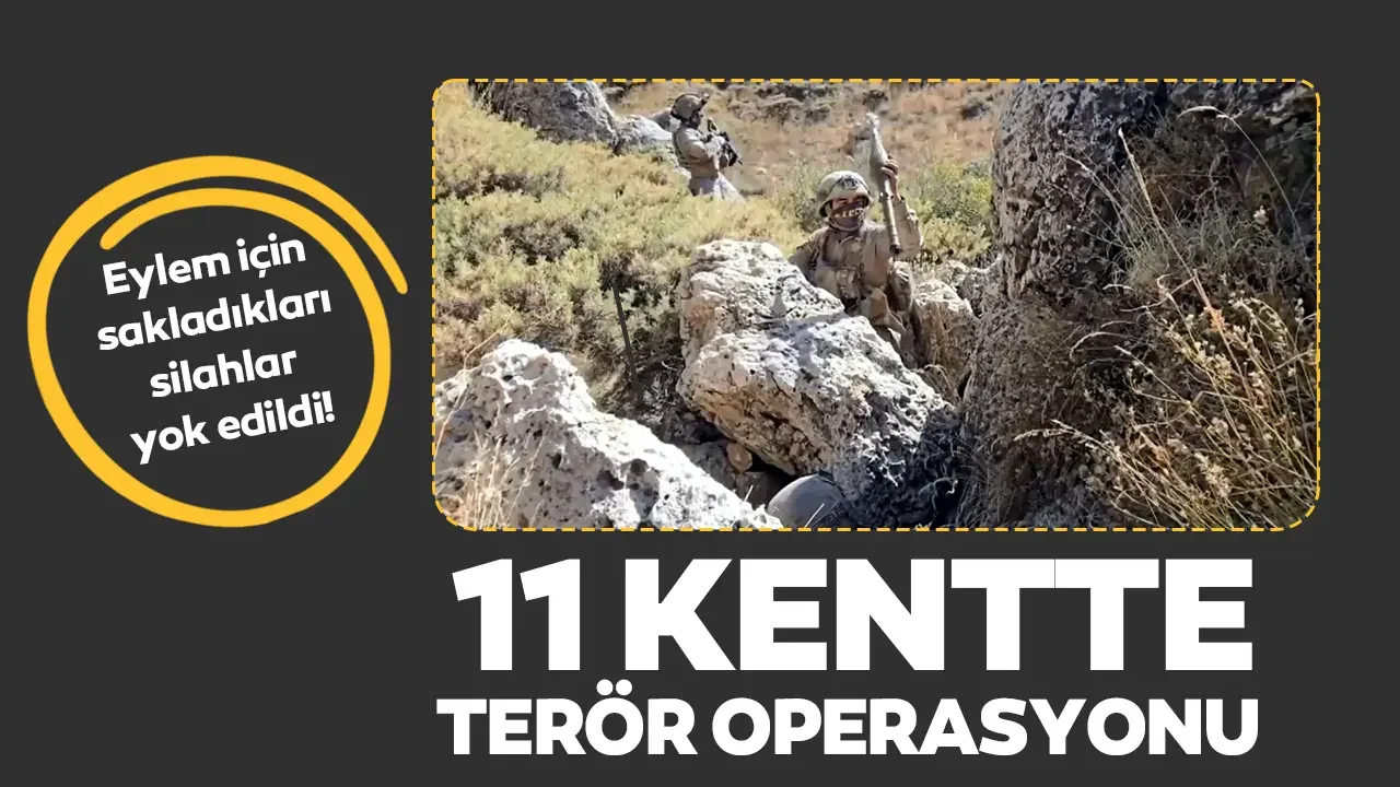 11 kentte “terör” operasyonu! Eylem yapmak için sakladıkları silahlar ele geçirildi