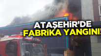 Ataşehir'de fabrika yangını!