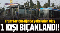 Eyüpsultan tramvay durağında kavga: 1 kişi bıçaklandı