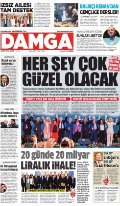 DAMGA 07 Mayıs 2023 Pazar Sayfaları