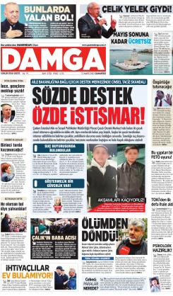 DAMGA 13 Mayıs 2023 Cumartesi Sayfaları