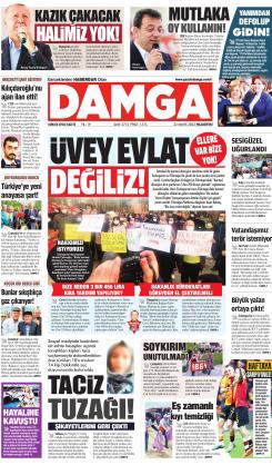 DAMGA 22 Mayıs 2023 Pazartesi Sayfaları