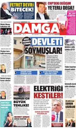 DAMGA 17 Haziran 2023 Cumartesi Sayfaları