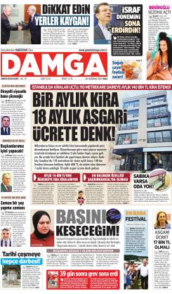 DAMGA 20 Haziran 2023 Salı Sayfaları