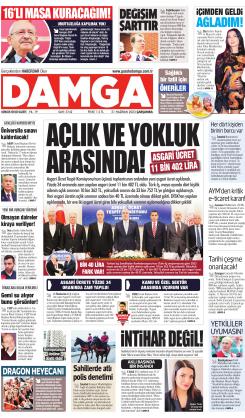 DAMGA 21 Haziran 2023 Çarşamba Sayfaları