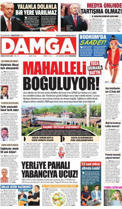 DAMGA 22 Haziran 2023 Perşembe Sayfaları