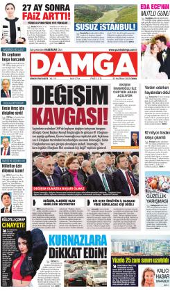 DAMGA 23 Haziran 2023 Cuma Sayfaları