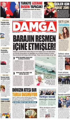 DAMGA 1 Temmuz 2023 Cumartesi Sayfaları