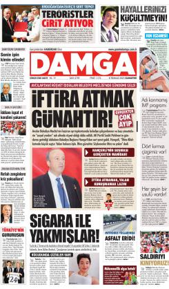 DAMGA 8 Temmuz 2023 Cumartesi Sayfaları