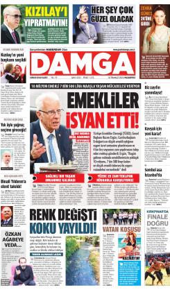 DAMGA 10 Temmuz 2023 Pazartesi Sayfaları