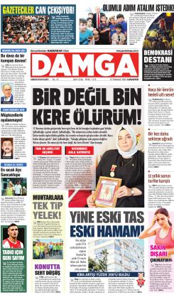 DAMGA 15 Temmuz 2023 Cumartesi Sayfaları