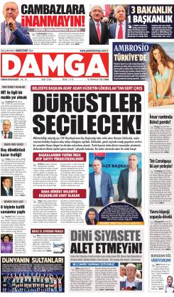 DAMGA 18 Temmuz 2023 Salı Sayfaları