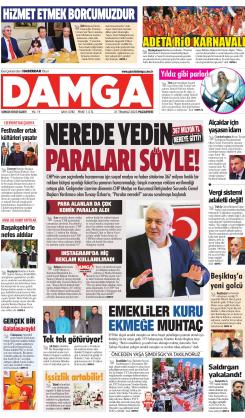 DAMGA 31 Temmuz 2023 Pazartesi Sayfaları