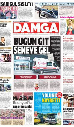 DAMGA 6 Ağustos 2023 Pazar Sayfaları