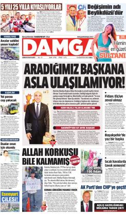 DAMGA 8 Ağustos 2023 Salı Sayfaları