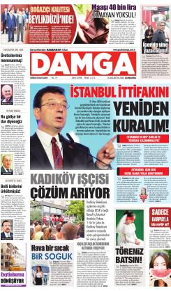 DAMGA 16 Ağustos 2023 Çarşamba Sayfaları