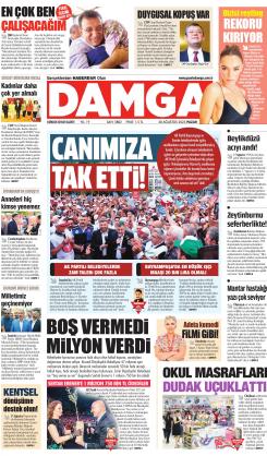 DAMGA 20 Ağustos 2023 Pazar Sayfaları