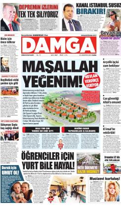 DAMGA 25 Ağustos 2023 Cuma Sayfaları