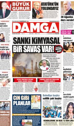 DAMGA 31 Ağustos 2023 Perşembe Sayfaları