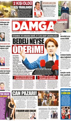 DAMGA 7 Eylül 2023 Perşembe Sayfaları