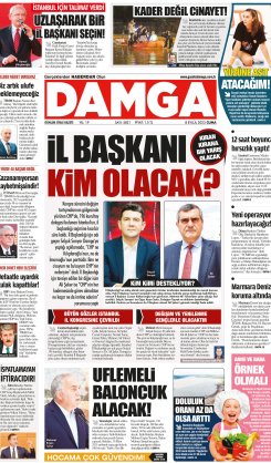 DAMGA 8 Eylül 2023 Cuma Sayfaları