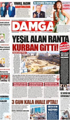 DAMGA 11 Eylül 2023 Pazartesi Sayfaları