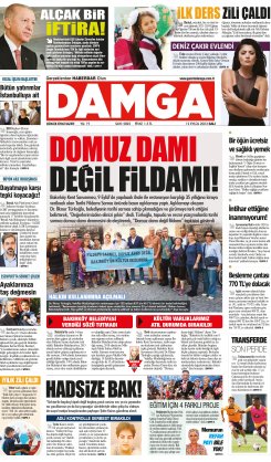 DAMGA 12 Eylül 2023 Salı Sayfaları