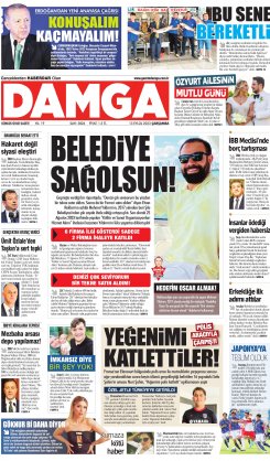 DAMGA 13 Eylül 2023 Çarşamba Sayfaları