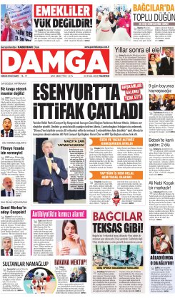 DAMGA 25 Eylül 2023 Pazartesi Sayfaları