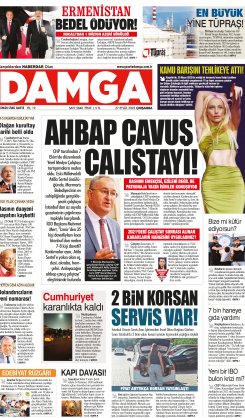 DAMGA 27 Eylül 2023 Çarşamba Sayfaları