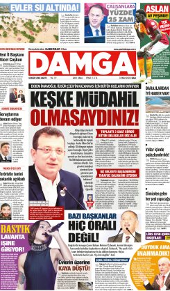 DAMGA 3 Ekim 2023 Salı Sayfaları