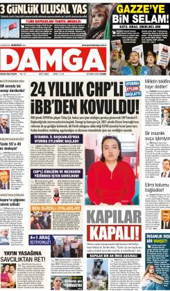 DAMGA 20 Ekim 2023 Cuma Sayfaları