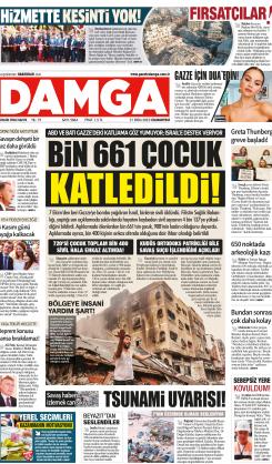 DAMGA 21 Ekim 2023 Cumartesi Sayfaları