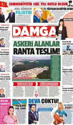 DAMGA 25 Ekim 2023 Çarşamba Sayfaları