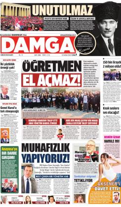 DAMGA 10 Kasım 2023 Cuma Sayfaları