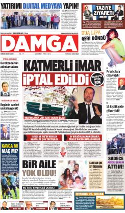 DAMGA 14 Kasım 2023 Salı Sayfaları