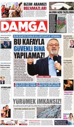 DAMGA 17 Kasım 2023 Cuma Sayfaları