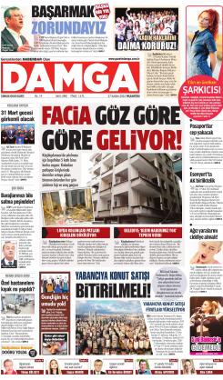 DAMGA 27 Kasım 2023 Pazartesi Sayfaları