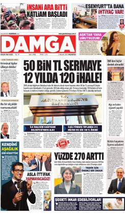 DAMGA 4 Aralık 2023 Pazartesi Sayfaları